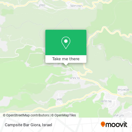 Карта Campsite Bar Giora