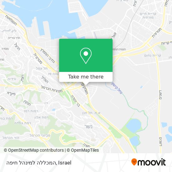 המכללה למינהל חיפה map