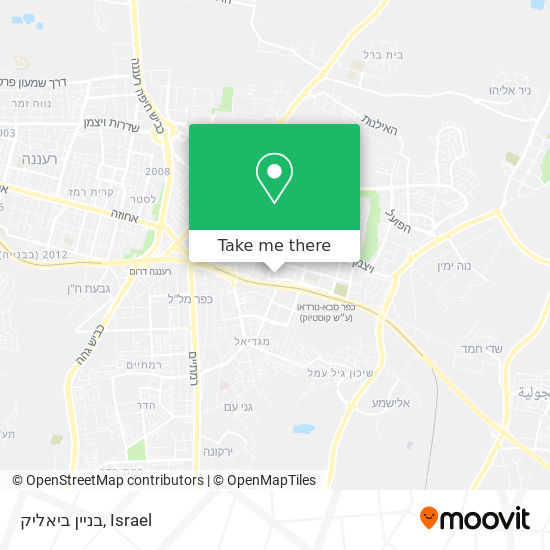 בניין ביאליק map