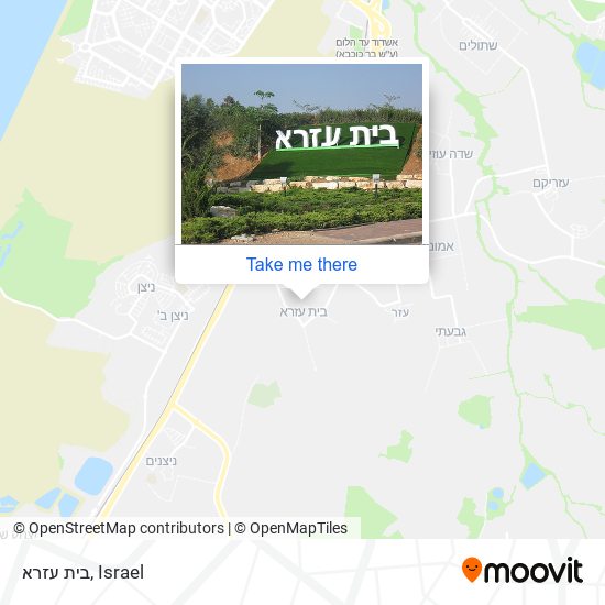 בית עזרא map