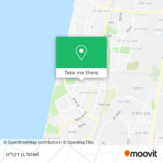 גן דקלים map