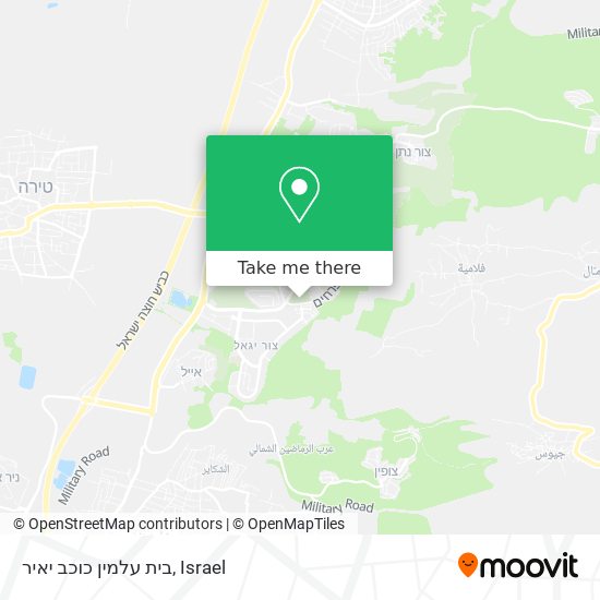 בית עלמין כוכב יאיר map