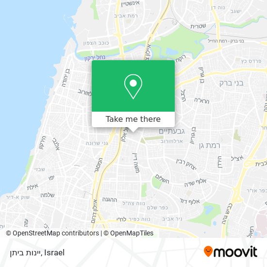 יינות ביתן map