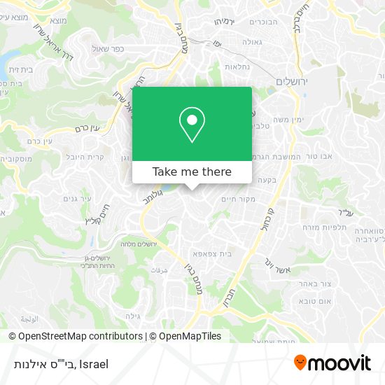 בי""ס אילנות map