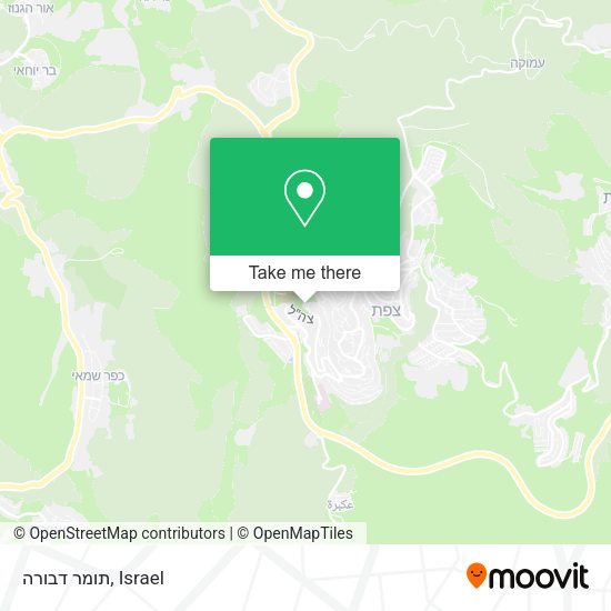 תומר דבורה map