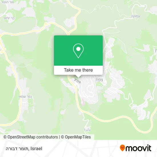 Карта תומר דבורה