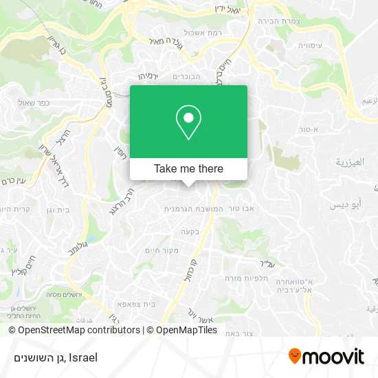 Карта גן השושנים