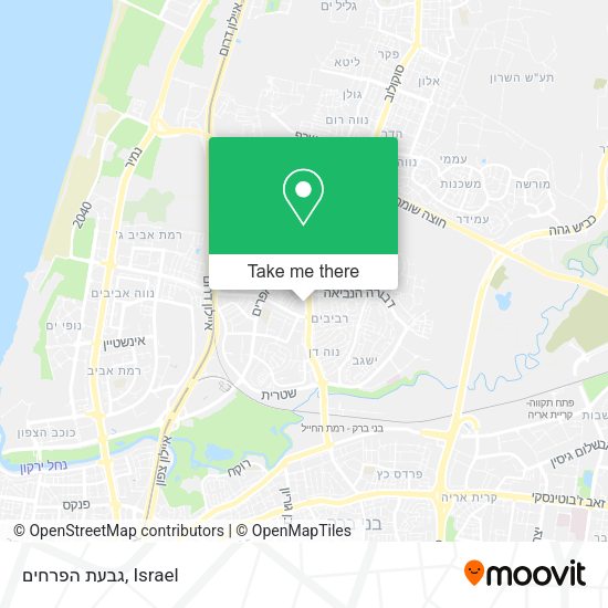 גבעת הפרחים map