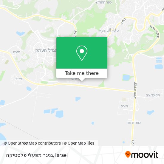 גניגר מפעלי פלסטיקה map