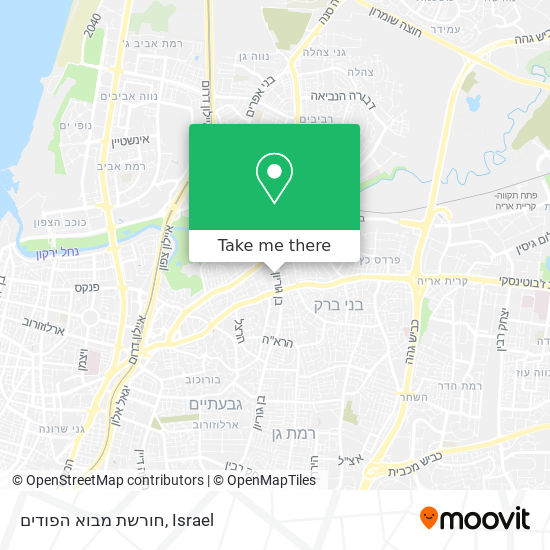 חורשת מבוא הפודים map