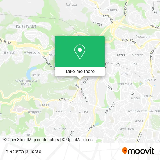 Карта גן הדינוזאור