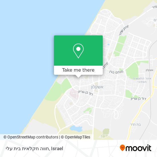 Карта חווה חקלאית בית עלי