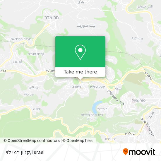 קניון רמי לוי map