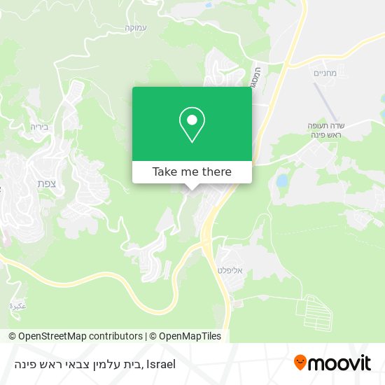 בית עלמין צבאי ראש פינה map