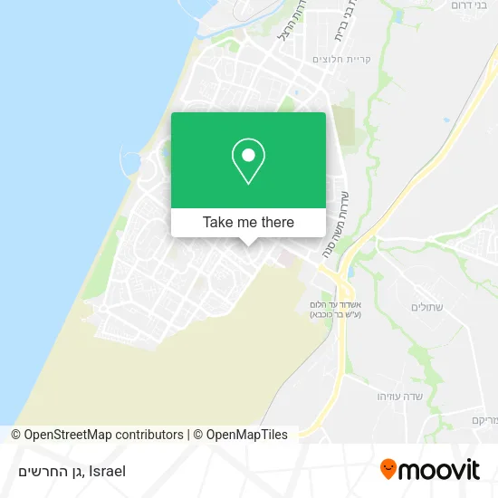 Карта גן החרשים
