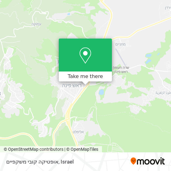 אופטיקה קובי משקפיים map