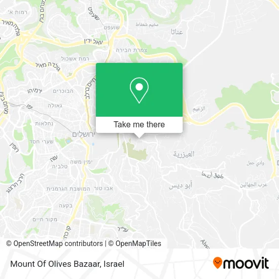 Карта Mount Of Olives Bazaar