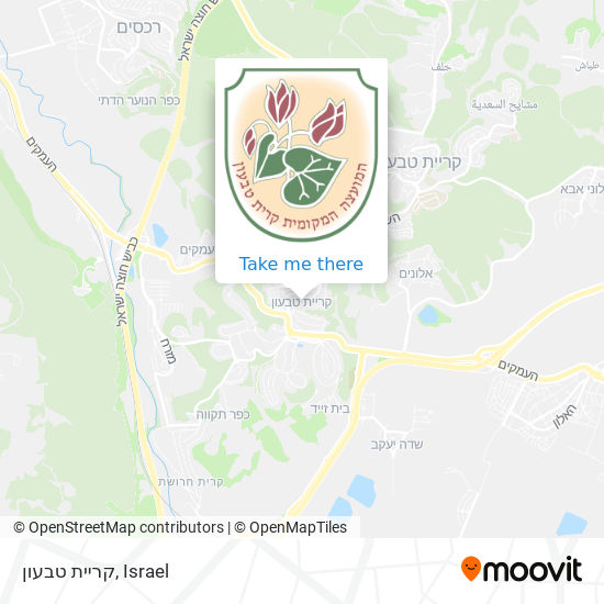 קריית טבעון map