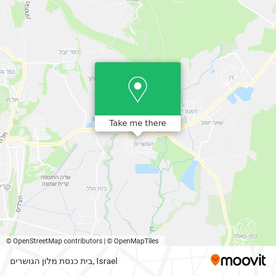 בית כנסת מלון הגושרים map