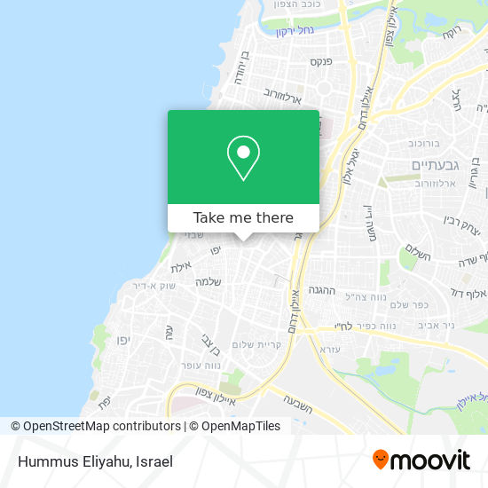 Hummus Eliyahu map