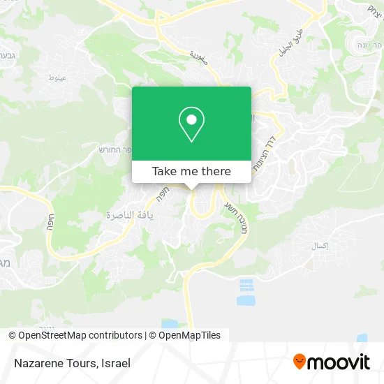 Карта Nazarene Tours