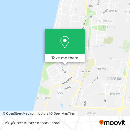 מרכז תרבות וחברה לעולה map