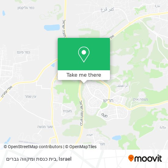 בית כנסת ומקווה גברים map