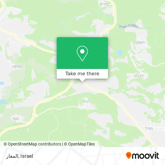 Карта المغار
