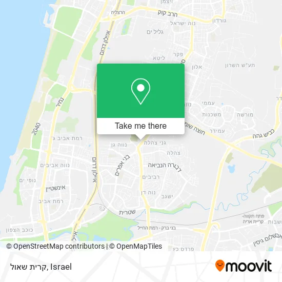 Карта קרית שאול