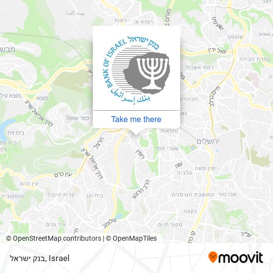 בנק ישראל map