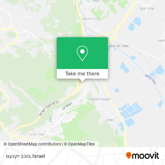 כוכב יקנעם map