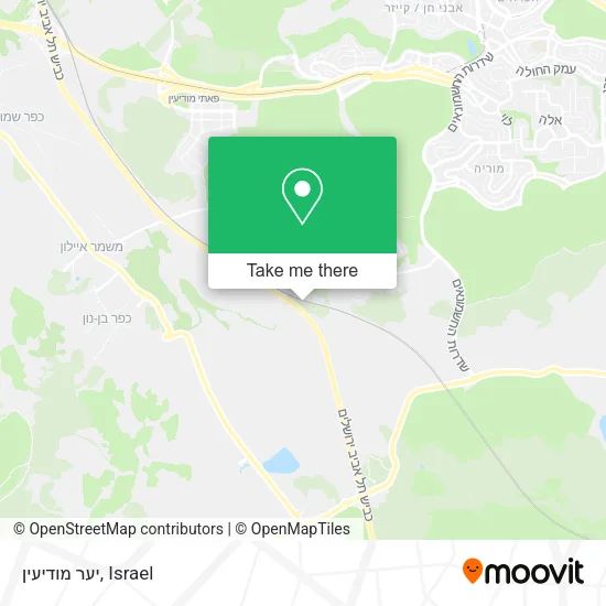Карта יער מודיעין