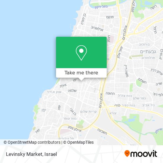 Levinsky Market map