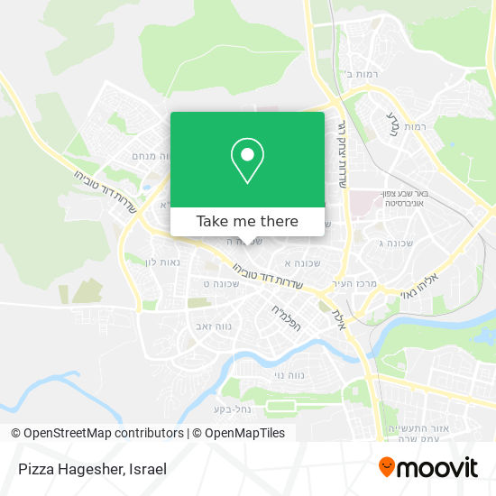 Pizza Hagesher map