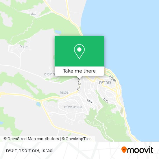 צומת כפר חיטים map