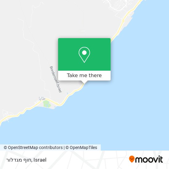 חוף מגדלור map