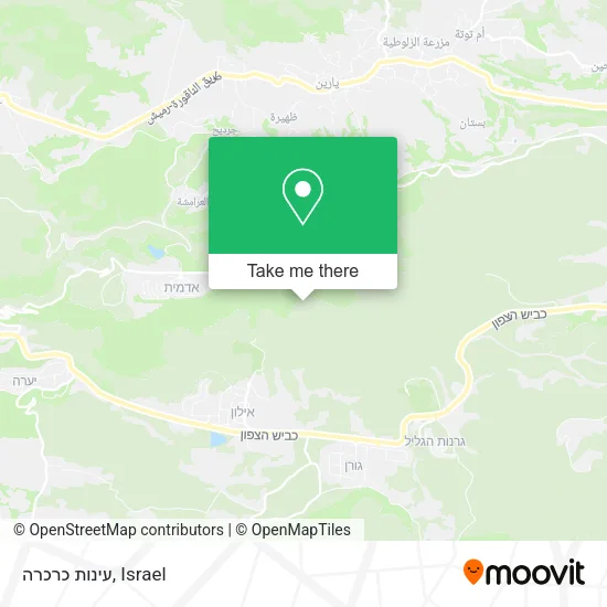Карта עינות כרכרה