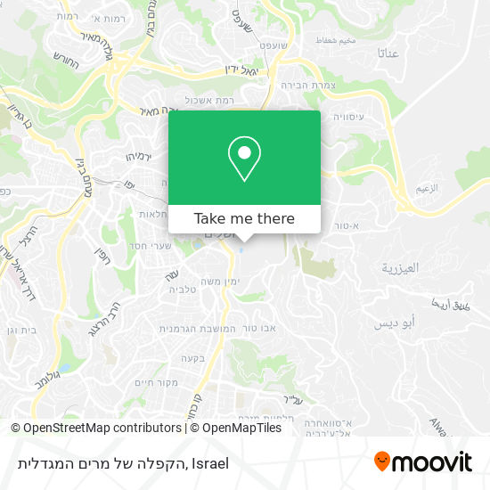 הקפלה של מרים המגדלית map