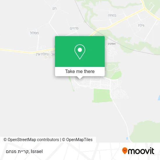 Карта קריית מנחם