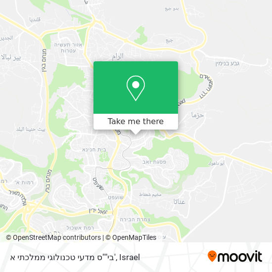 בי""ס מדעי טכנולוגי ממלכתי א' map