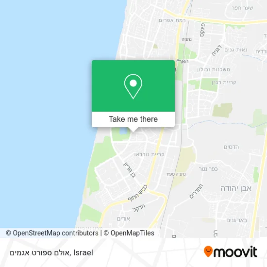 Карта אולם ספורט אגמים