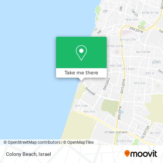 Colony Beach map
