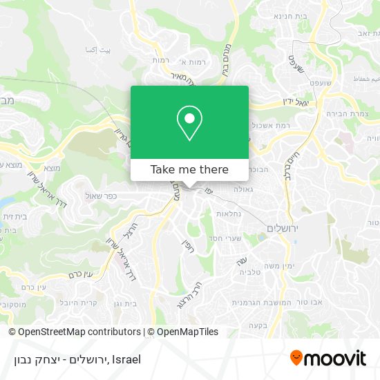 Карта ירושלים - יצחק נבון
