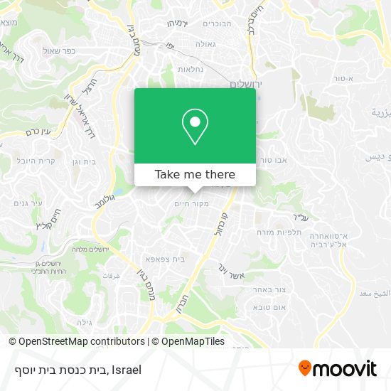 בית כנסת בית יוסף map