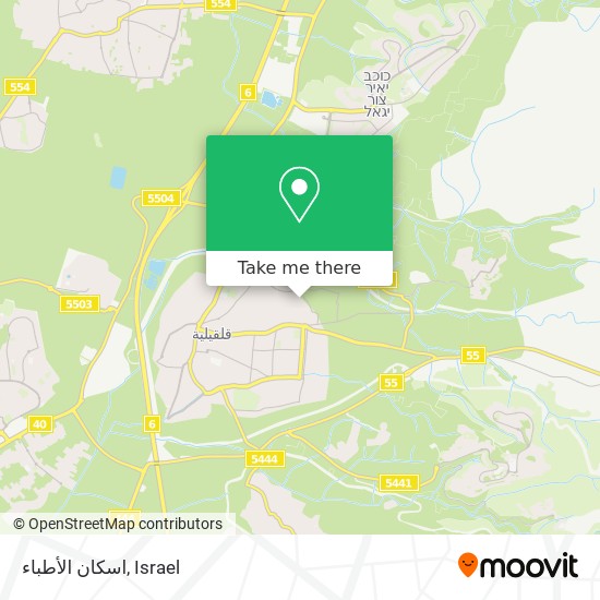 اسكان الأطباء map