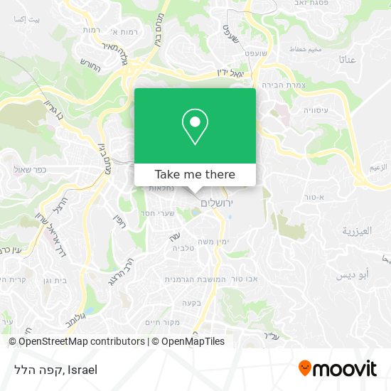 קפה הלל map