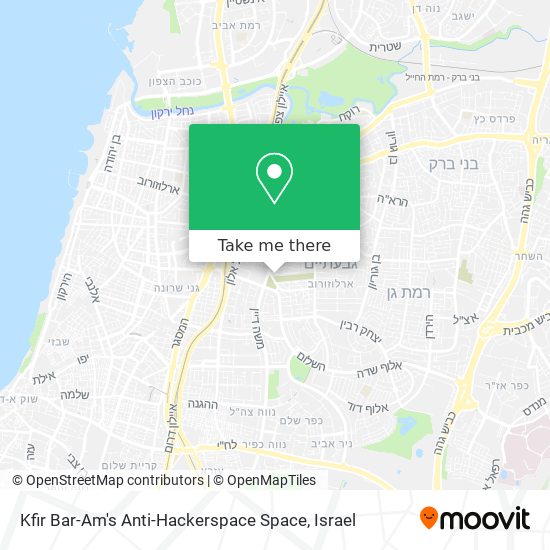 Карта Kfir Bar-Am's Anti-Hackerspace Space