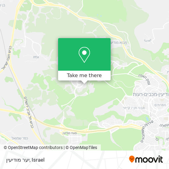 יער מודיעין map