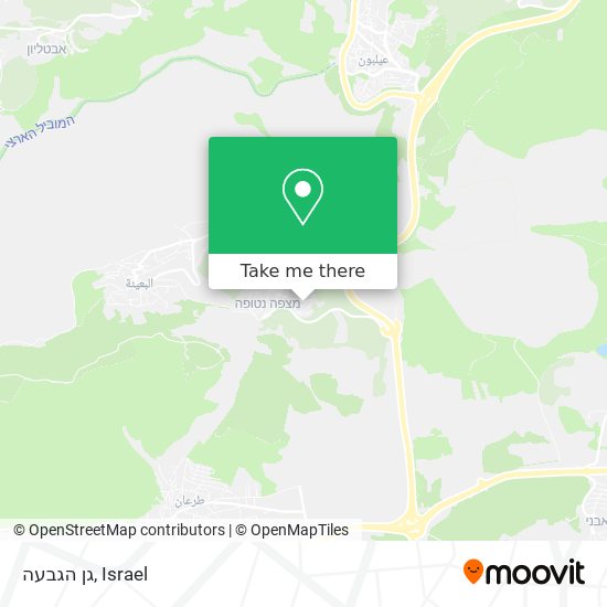 גן הגבעה map