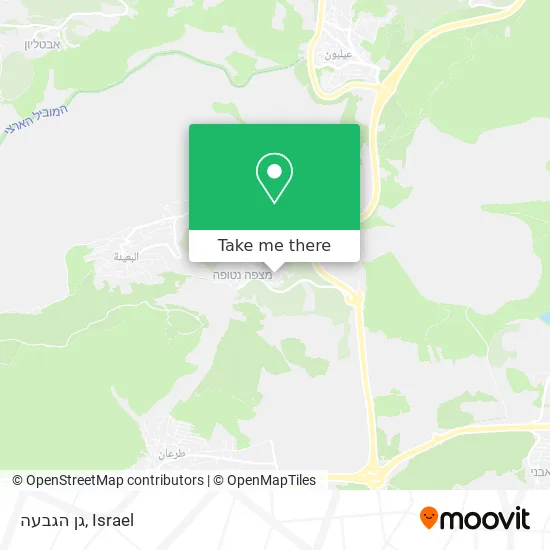 Карта גן הגבעה